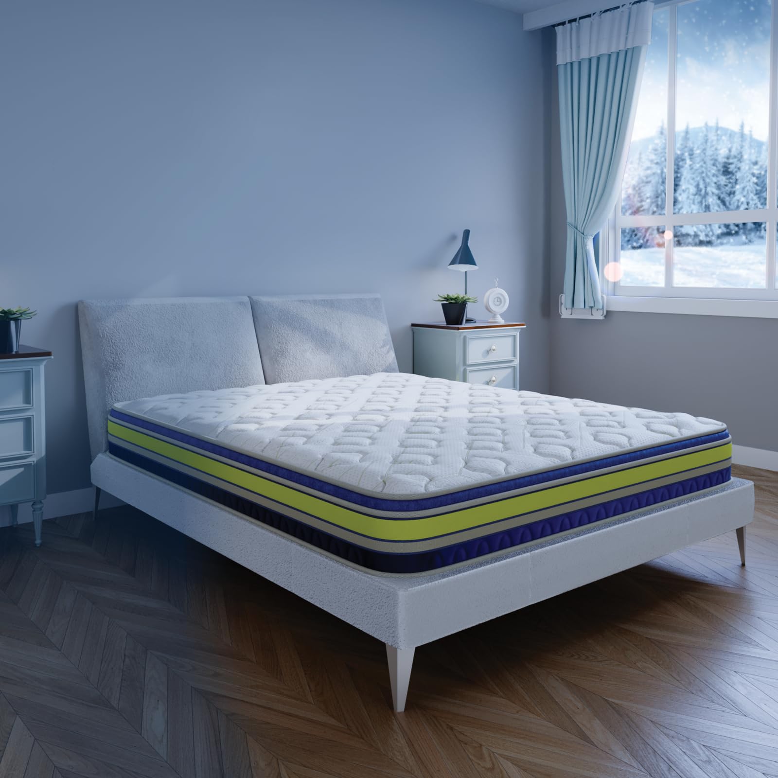Centuary Mattresses Q-Gel Luxury 8-Inch Double Size Bed Mattress
